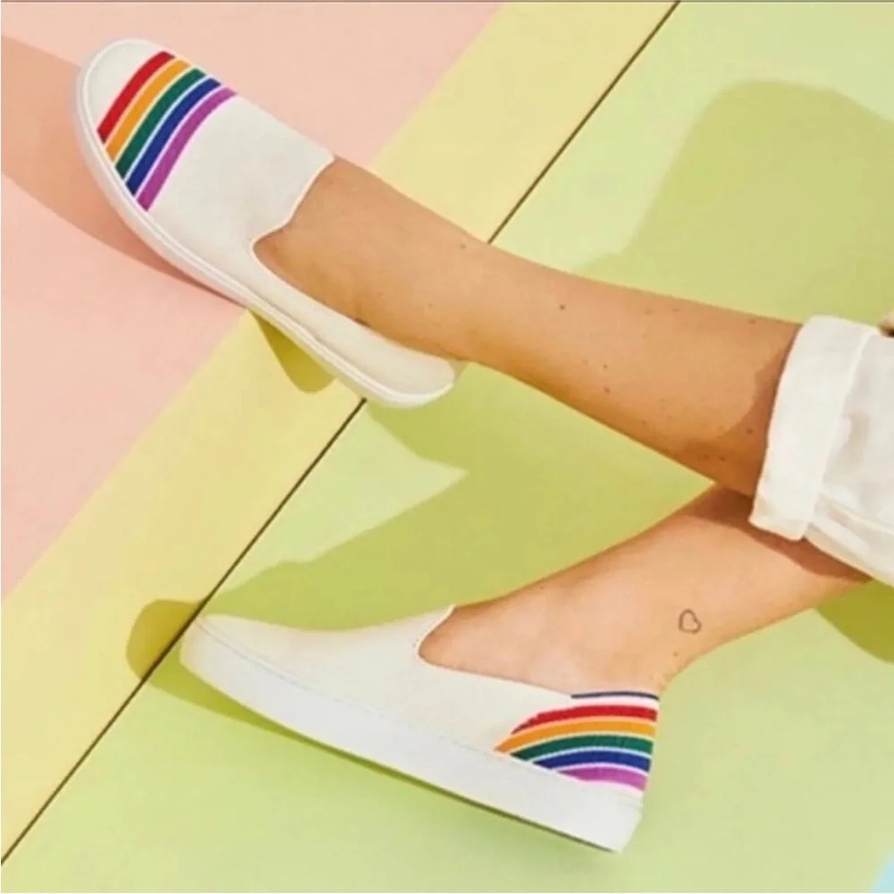 Rothy's The Sneaker SF Pride Rainbow Limited Edition 9.5 - Picture 2 of 14